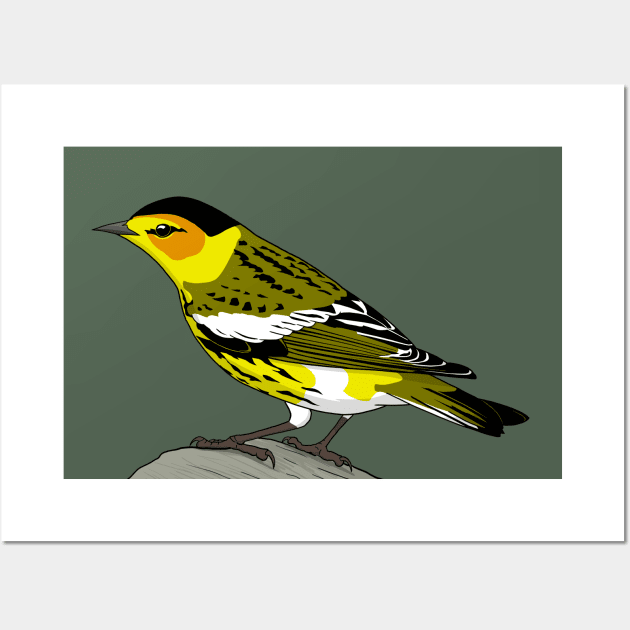 Cape May Warbler Wall Art by Feathered Focus